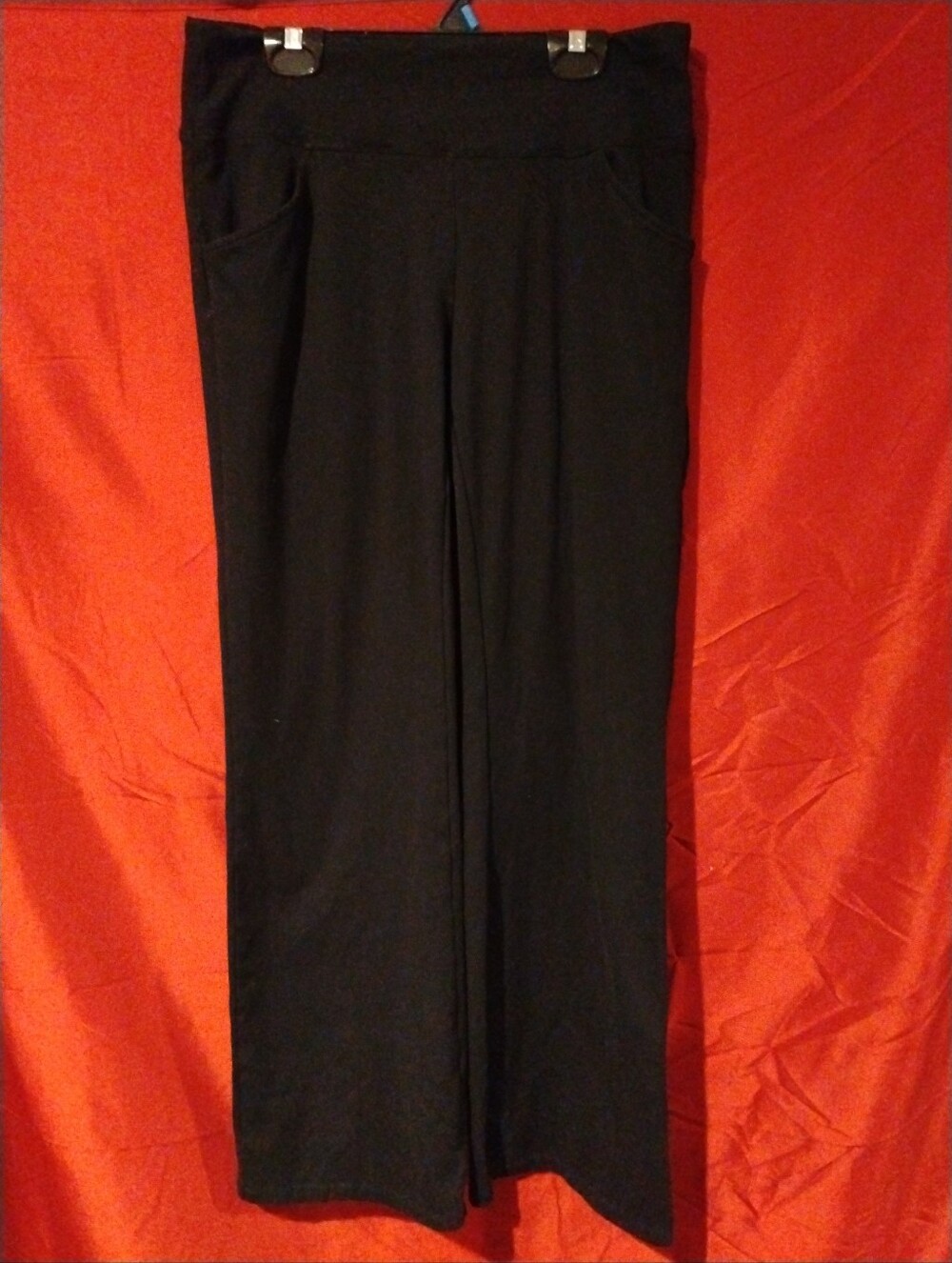 IUGA Black Bootcut Yoga Pants High Waisted Pockets Women's - L